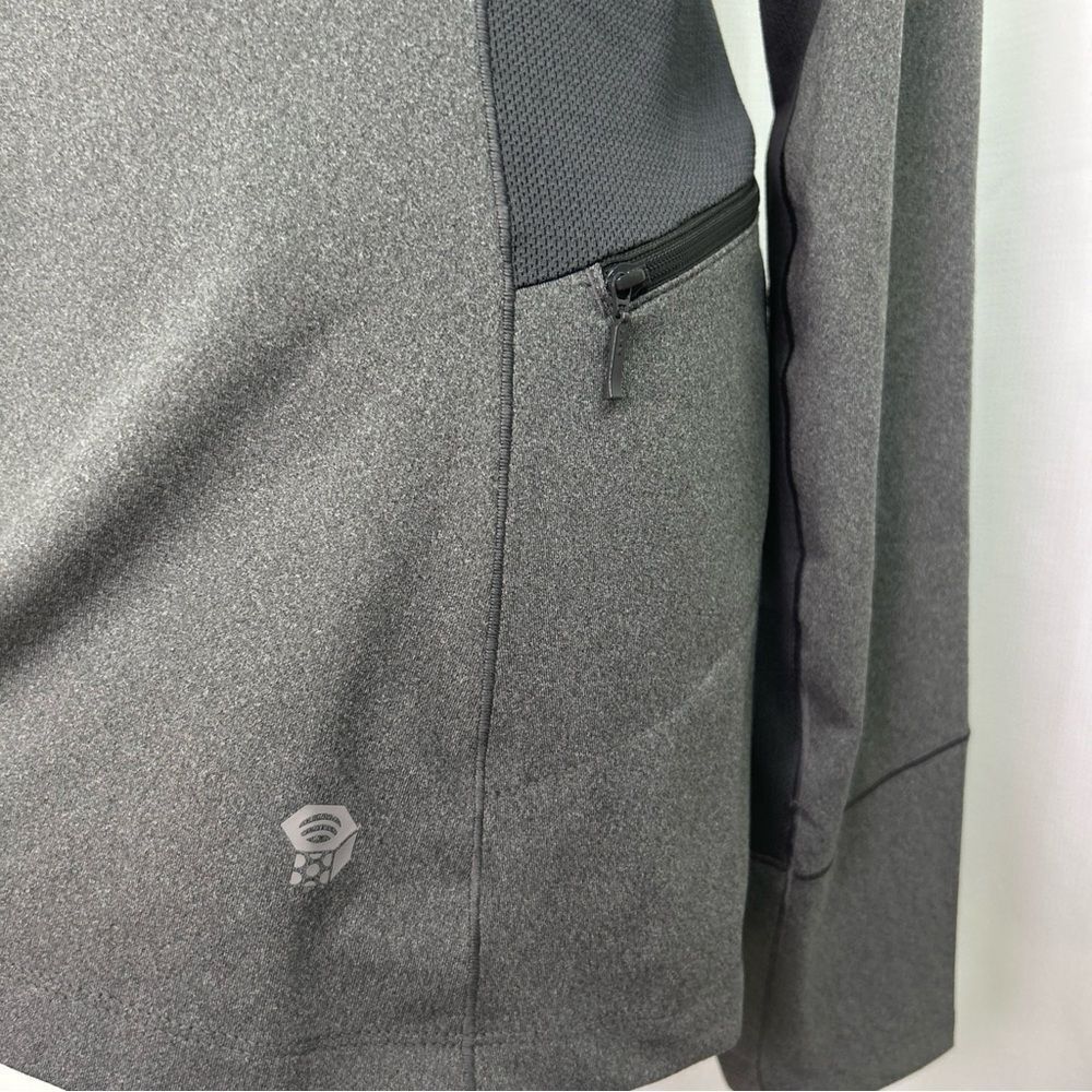 Mountain Hardwear Pullover Women Size Large Gray GHEE Long Sleeve Hoodie Hiking - Picture 4 of 9